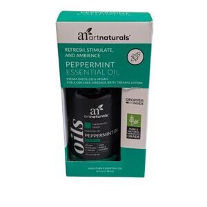 100% Peppermint Essential Oil 4oz by Art Naturals - Includes dropper!